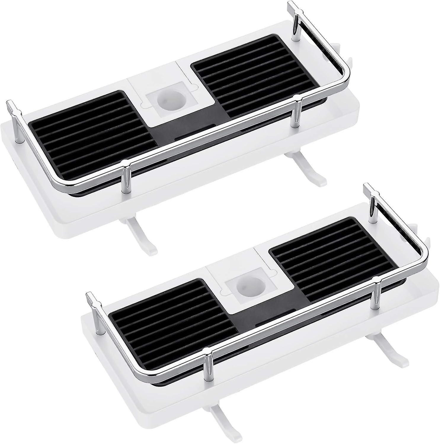 2 shower shelves (white)