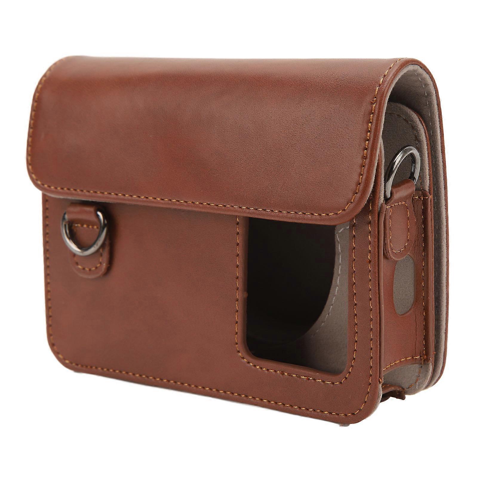 Camera Bag PU Leather Protective Case with Adjustable Shoulder Strap for Kodak C210R