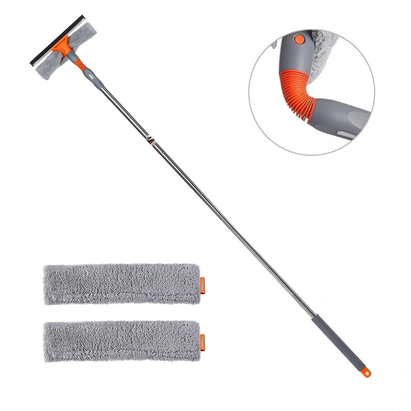2-In-1 Window Cleaning Squeegee Four-section Rotatable Window Brush