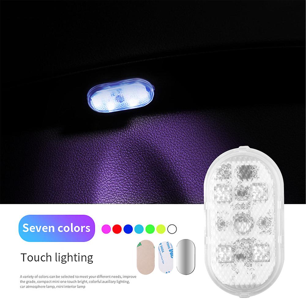 5v Car Interior Dome Light Upgrade Finger Touch Sensor Reading Lamp 6 Led Car Styling Night Light Mini Usb Charge Signal Light