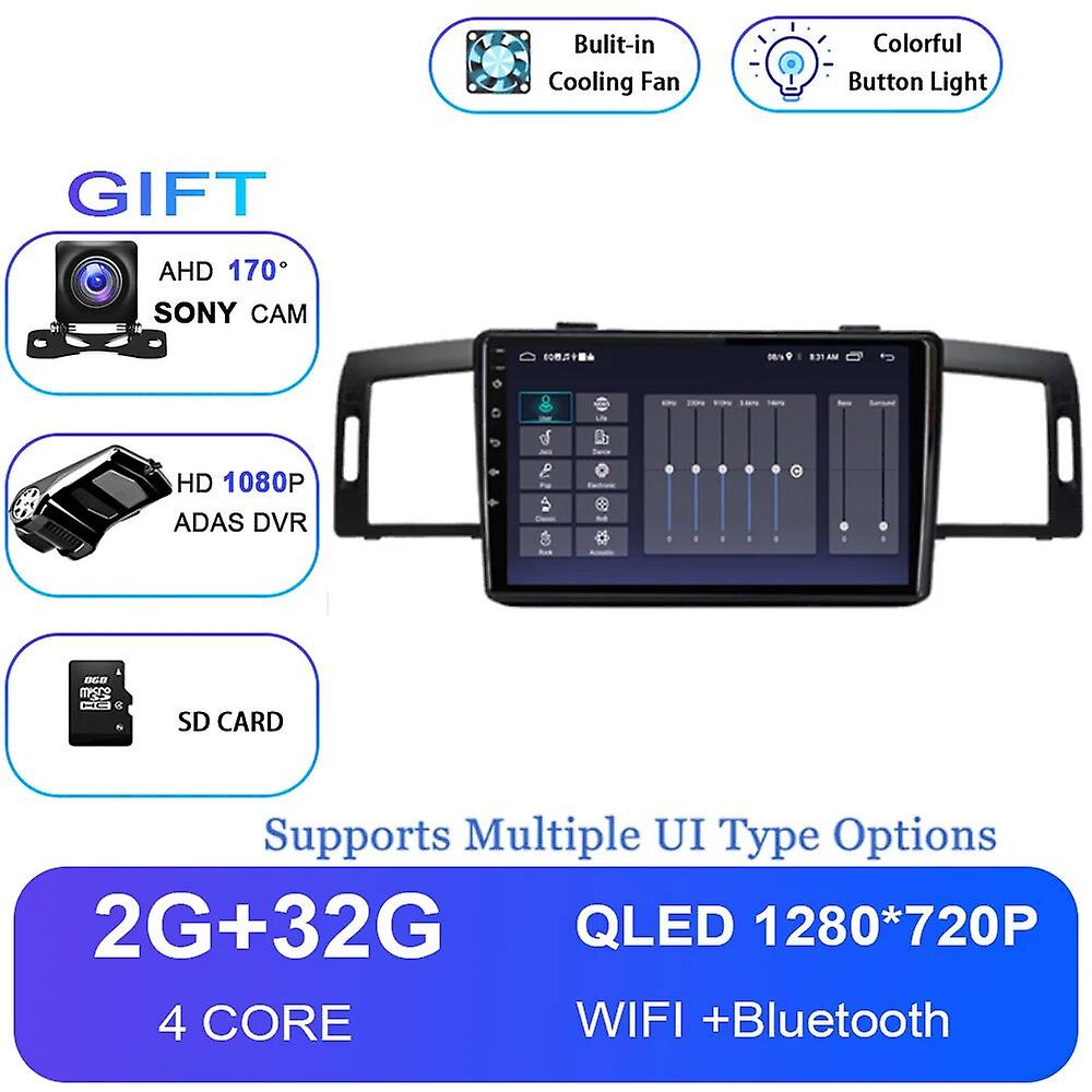 Android 12 Car Radio For Nissan Fuga 2005-2010 For Infiniti M35 2003-2010 Gps Navigation 4g Wifi Bt Carplay Player 2 Din Dvd