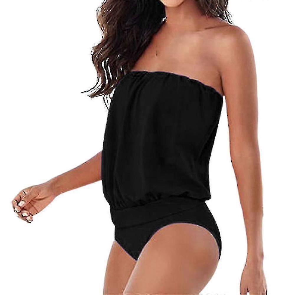 المرأة Bandeau قطعة واحدة ملابس السباحة الصيف الشاطئ حمالة ملابس السباحة Monokinis غير مبطن