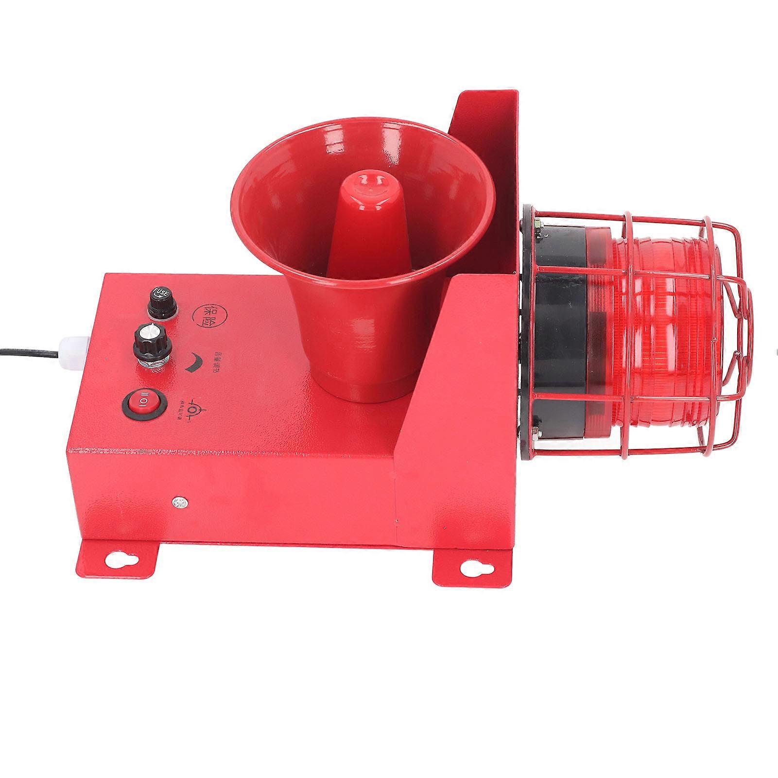 Industrial Sound Light Alarm 60W 130dB IP65 Waterproof LED Strobe Horn Alarm for Factory Workshop DC24V