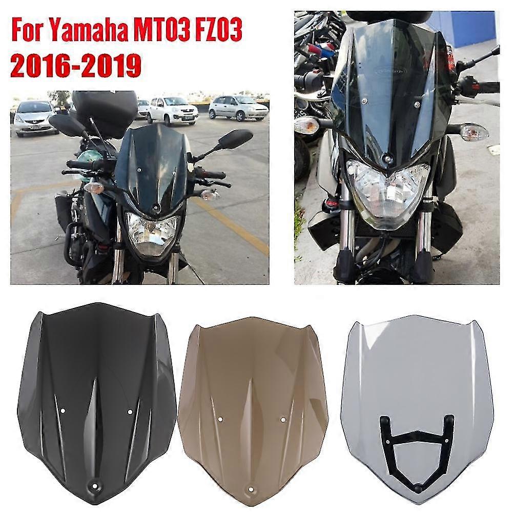 Exquisite Mt 03 Motor Sport Touring Racing Windshield Windscreen With Bracket For Yamaha Mt-03 Mt03 Fz-03 Fz03 2016 2017 2018 2019 Mt25