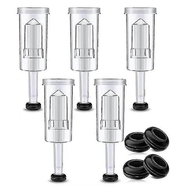 Fermentation Lids Kit,airlock Compatible With Fermentation Locks With Black Grommets Airlock Bubble Compatible With Beer An