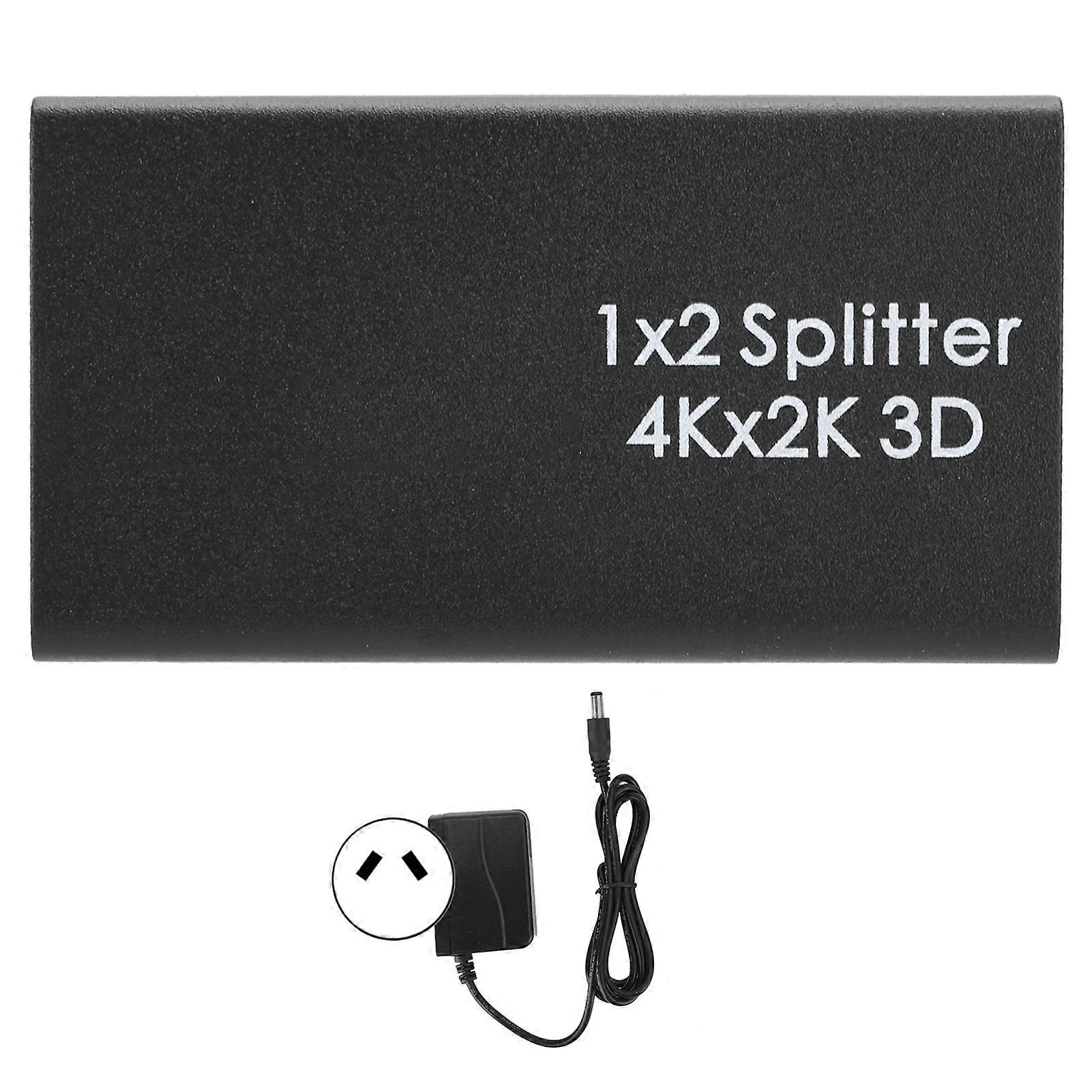 4k Hdmi Splitter Hd Video Hdmi Switcher 1 In 2 Out Amplifier Dual Display 100240vau Plug