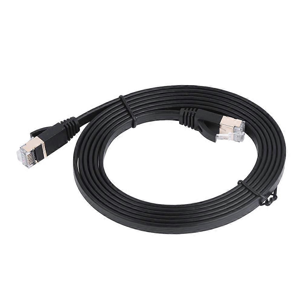 CAT7 RJ45 600MHz Patch Shielded Lan Network Cable Flat Ethernet Cord 1.8m