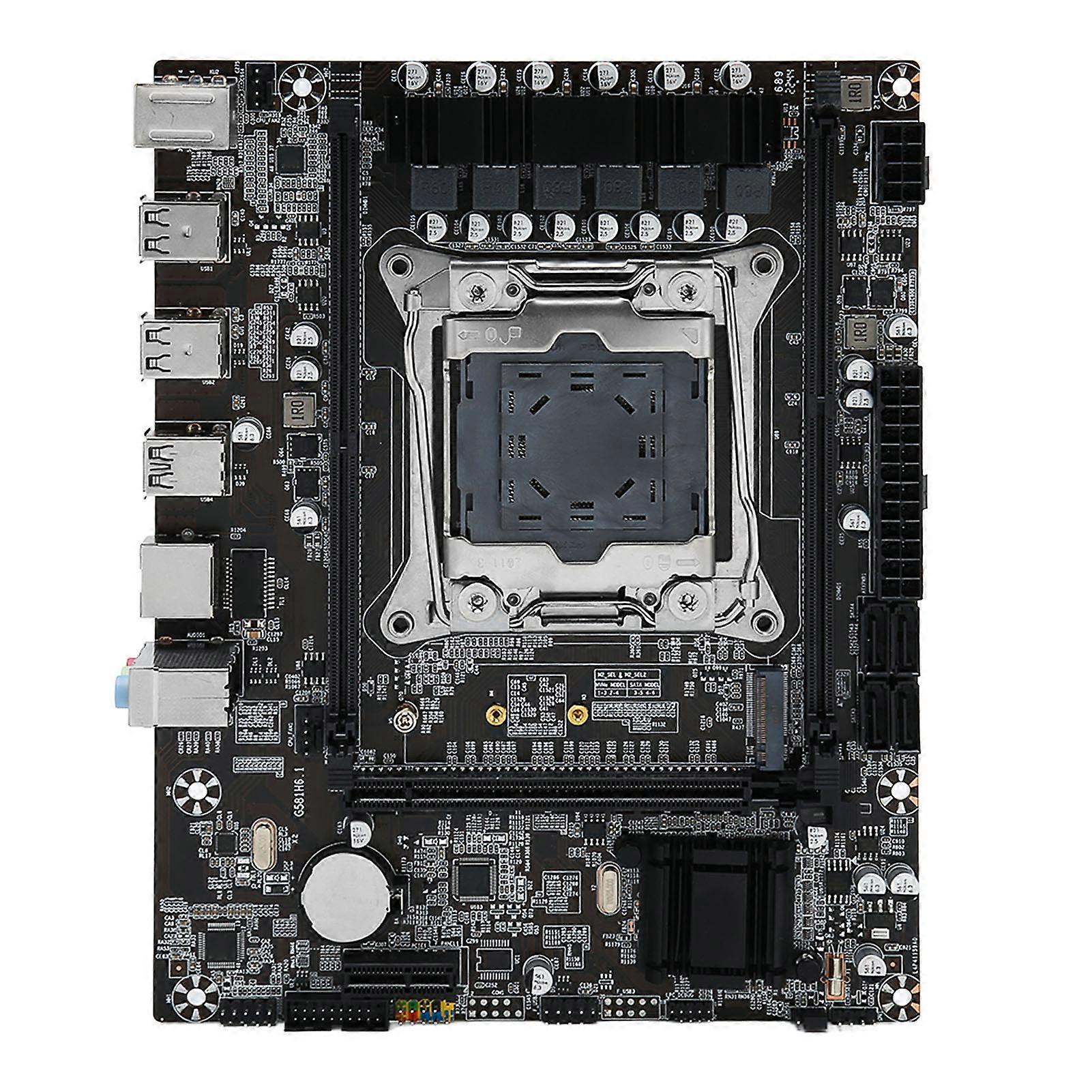 DDR4-moderkort med dubbla kanaler 32 Gbps NVME PCIE M.2 SSD-moderkort med Gigabit LAN för Intel I7-processorer för E5 V3 V4