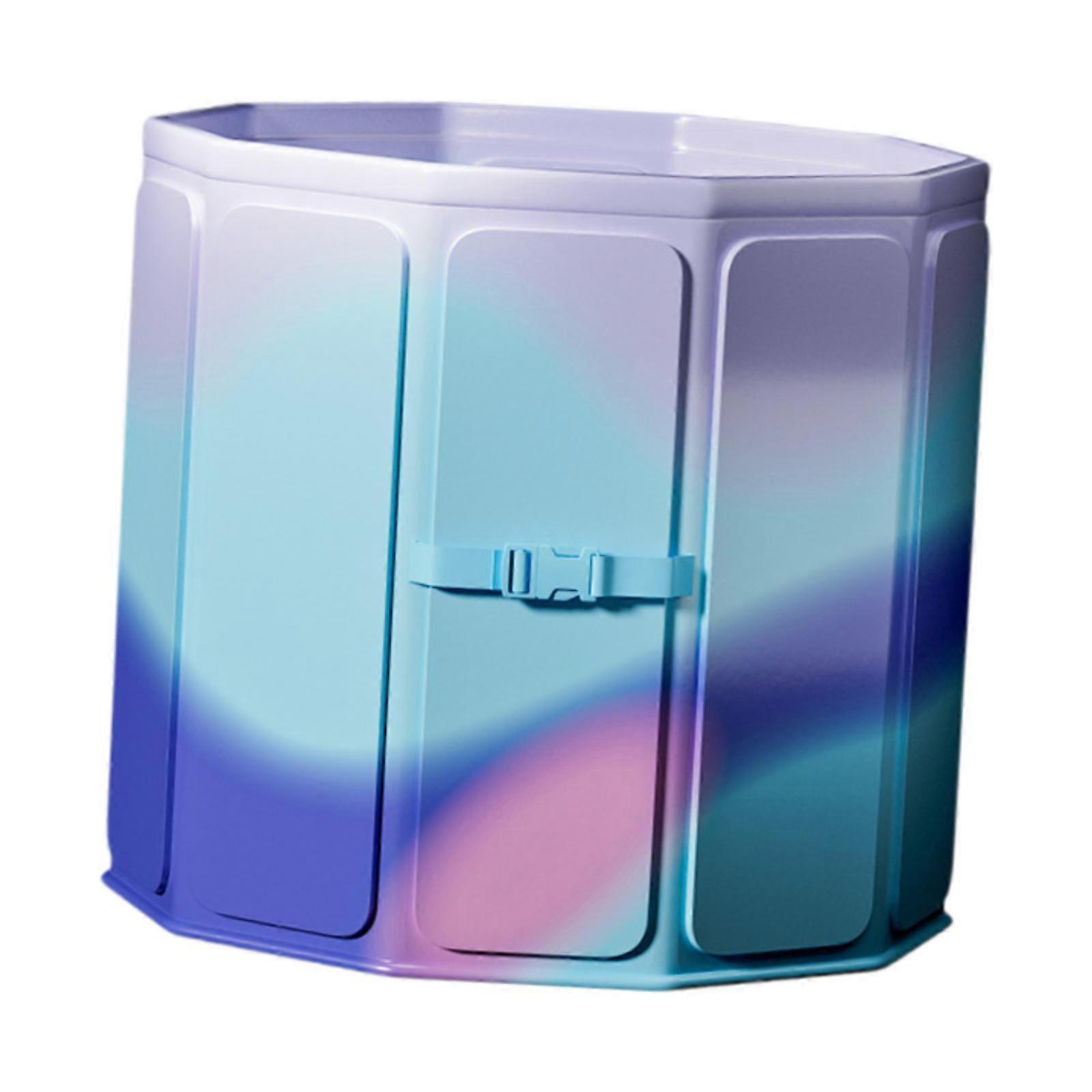 Foldable Bathtub Freestanding Home Use Practical for Traveling Kids Athletes Purple