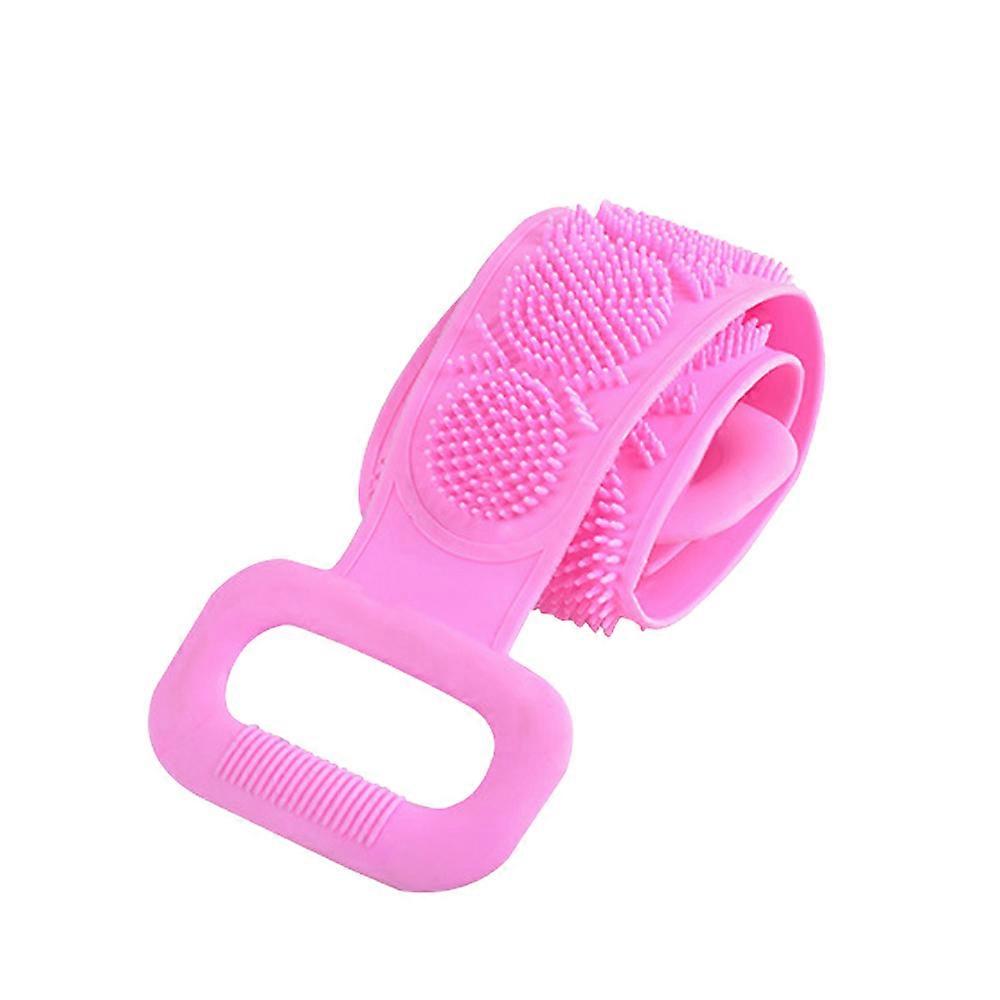 Silikone Tilbage Skrubber Bælte Ekstra Lang-Dobbeltsidet Bad Scrub Strap