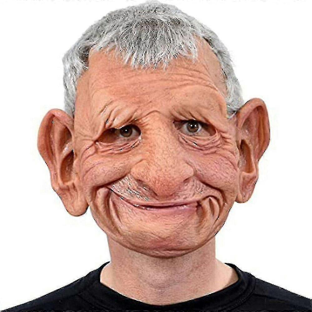 老人マスクメンズウィメンズスーパーソフトラテックスマスクリアルハロウィンラテックスヒューマンリンクルフェイスマスクノベルティラテックスフルヘッドマスク