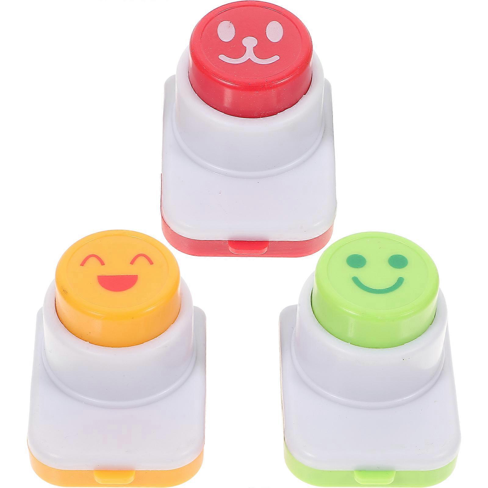 3 Pcs DIY Sushi Tool Smile Face Laver Seaweed Embossing Device Rice Ball Onigiri Mould
