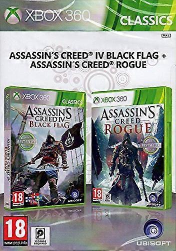 Assassins creed IV Black Flag  Assassins Creed Rogue - Xbox 360 - PAL - New & Sealed