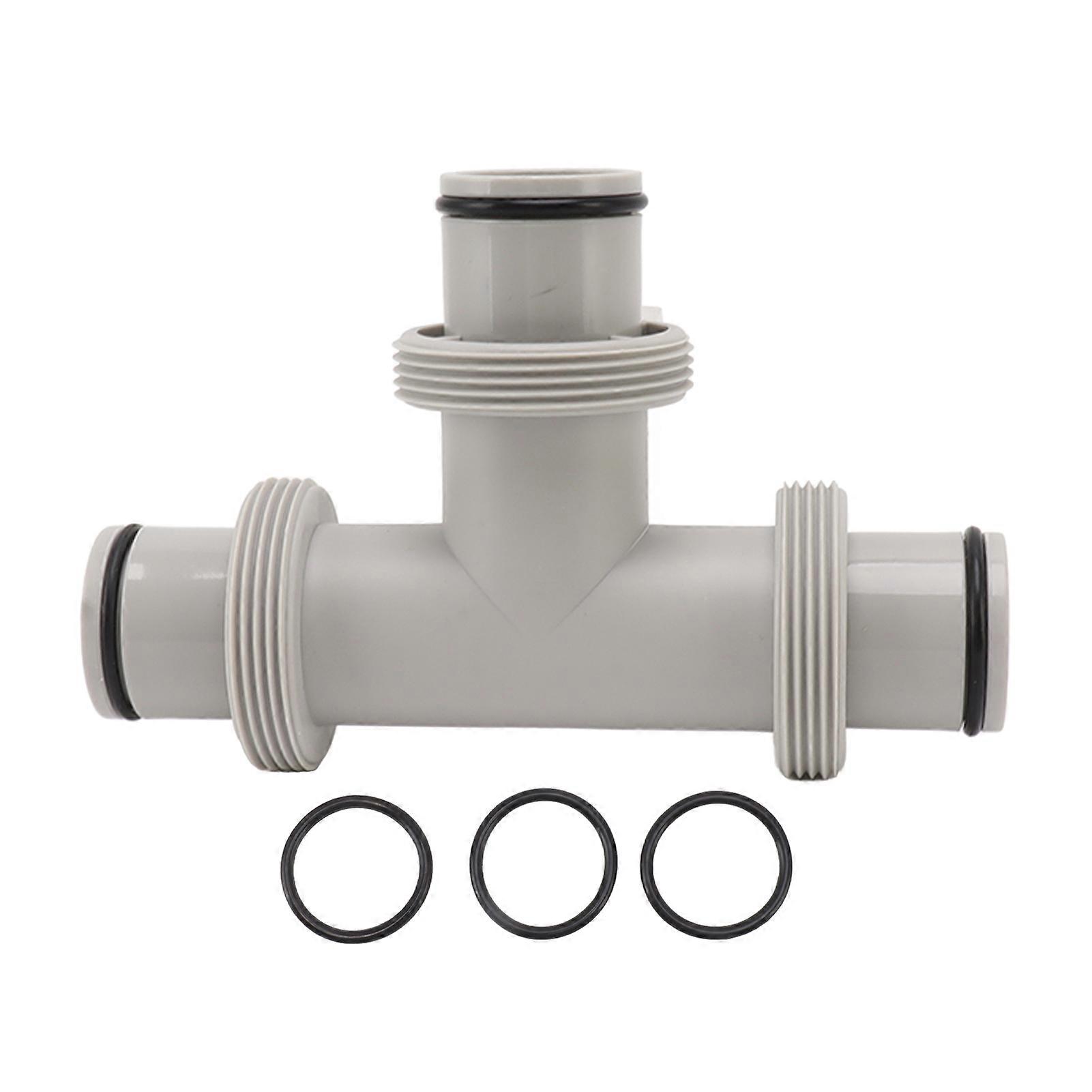 Split Swimming Pool Hose Plunger Valve 2 in 1 T Shape Hose Plunger Valve Replacement for for Filter Circulation System Pool Pump Maintenance
