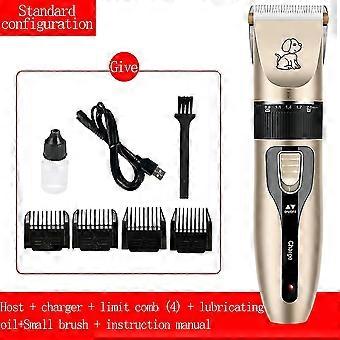 Dog Grooming Clippers For Pets - Cat Hair Trimmer Kit - Best Cordless Dog Clippers Low Noise - Professional Hair Clipper Set With 4 Comb + Pro Accesso