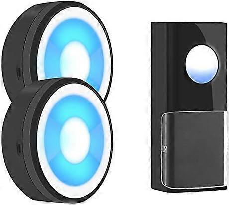 جرس باب لاسلكي ، جرس باب مقاوم للماء IP55 يعمل بالطاقة USB مع ضوء ليلي ، حجم 5 مستويات