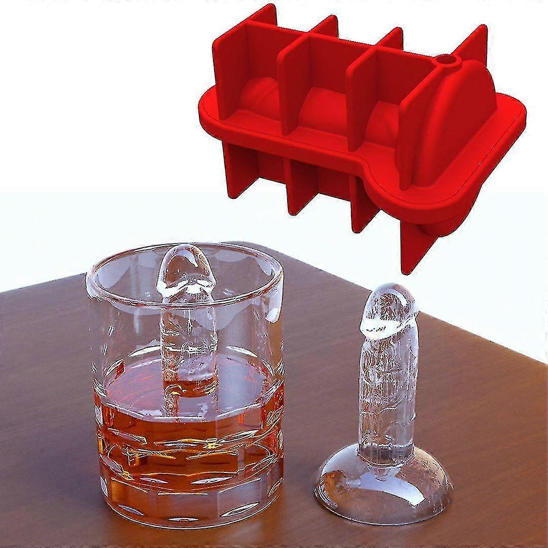 2 Pcs Spoof Ice Cube Mold, Adult Prank Ice Cube Mold, Silicone Ice Cube Mold Novelty Party Ice Cubes Maker