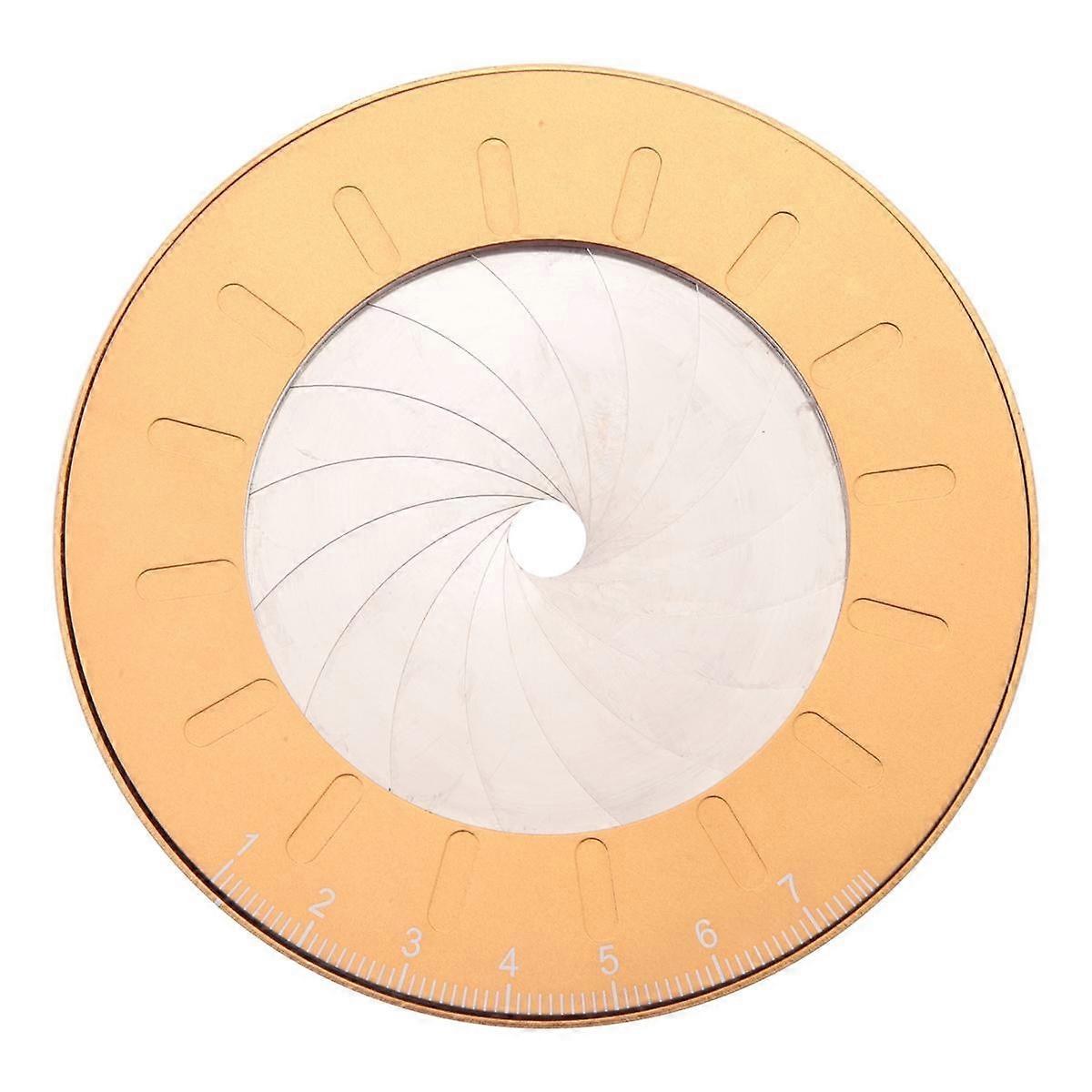 Adjustable Round Drawing Ruler 10mm to 77mm Round Rotatable Compass Ruler Woodworking Tool for Measuring Gauging