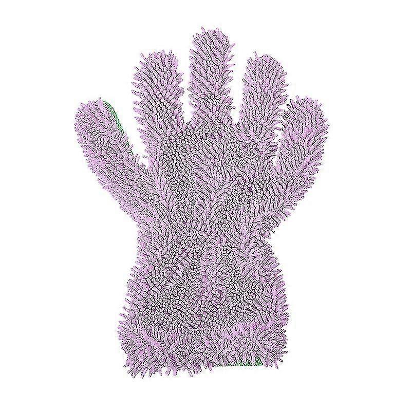 2pcs Double Sided Microfiber Interior Exterior Auto Detailing Cleaning Glove