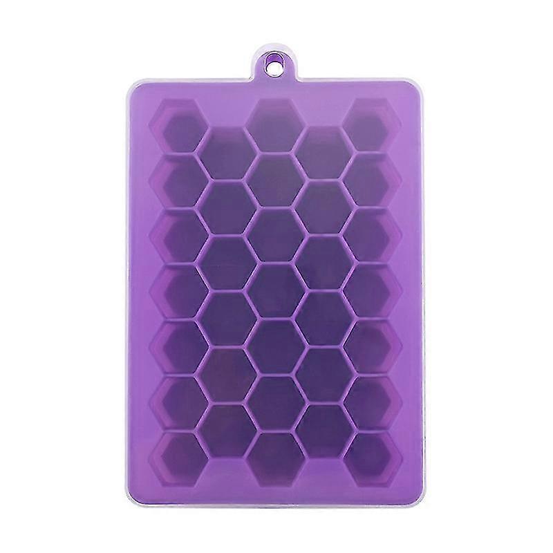 2 Packs Silicone Ice Cube Molds With Sealing Lid And 33-ice Trays