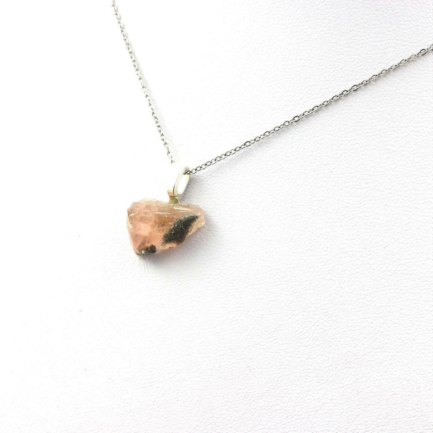 Raw Pink Fluorite Necklace 10.43 carats