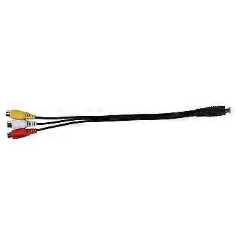 LIZZOT Adattatore S-Video A 4 Pin - Cavo Da 27 Cm Per Collegare PC/Laptop A TV Con Connettori RCA Femmina (Giallo, Rosso, Nero)