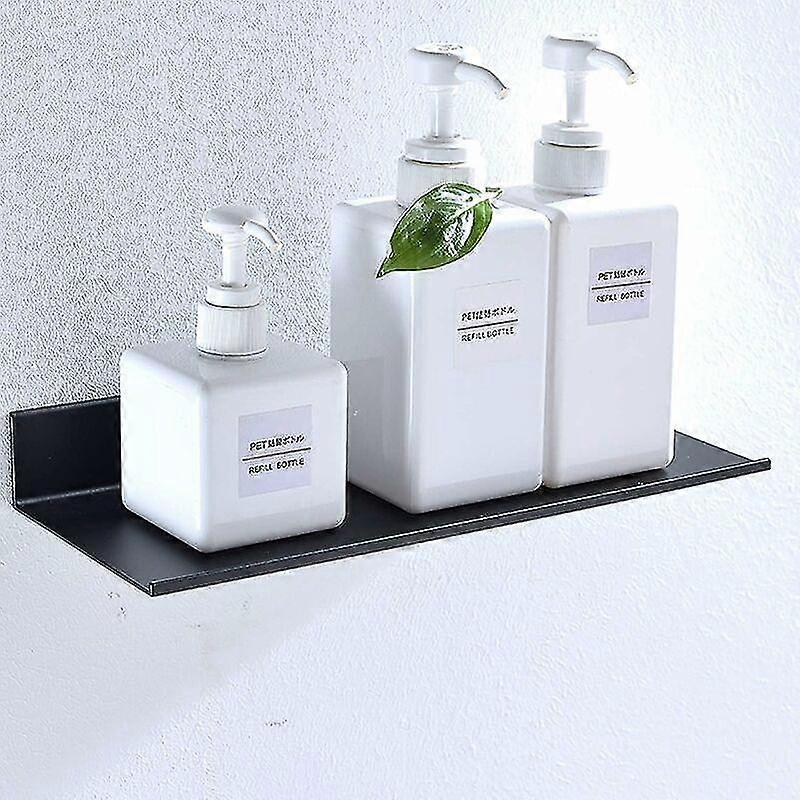 Black Bathroom Shelf Aluminum Space Saving Floating Shelves Storage Rack Dressing Table Wall Shelf 30cm