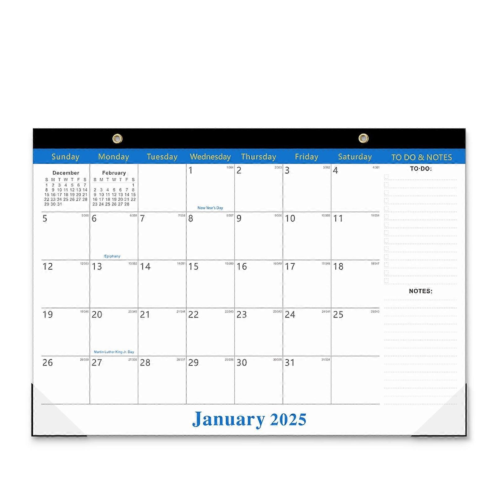 Calendar July 2024 December 2025 Transparent Corner Guard Calendar 18 Months Simplified Desktop Calendar FLYE3646