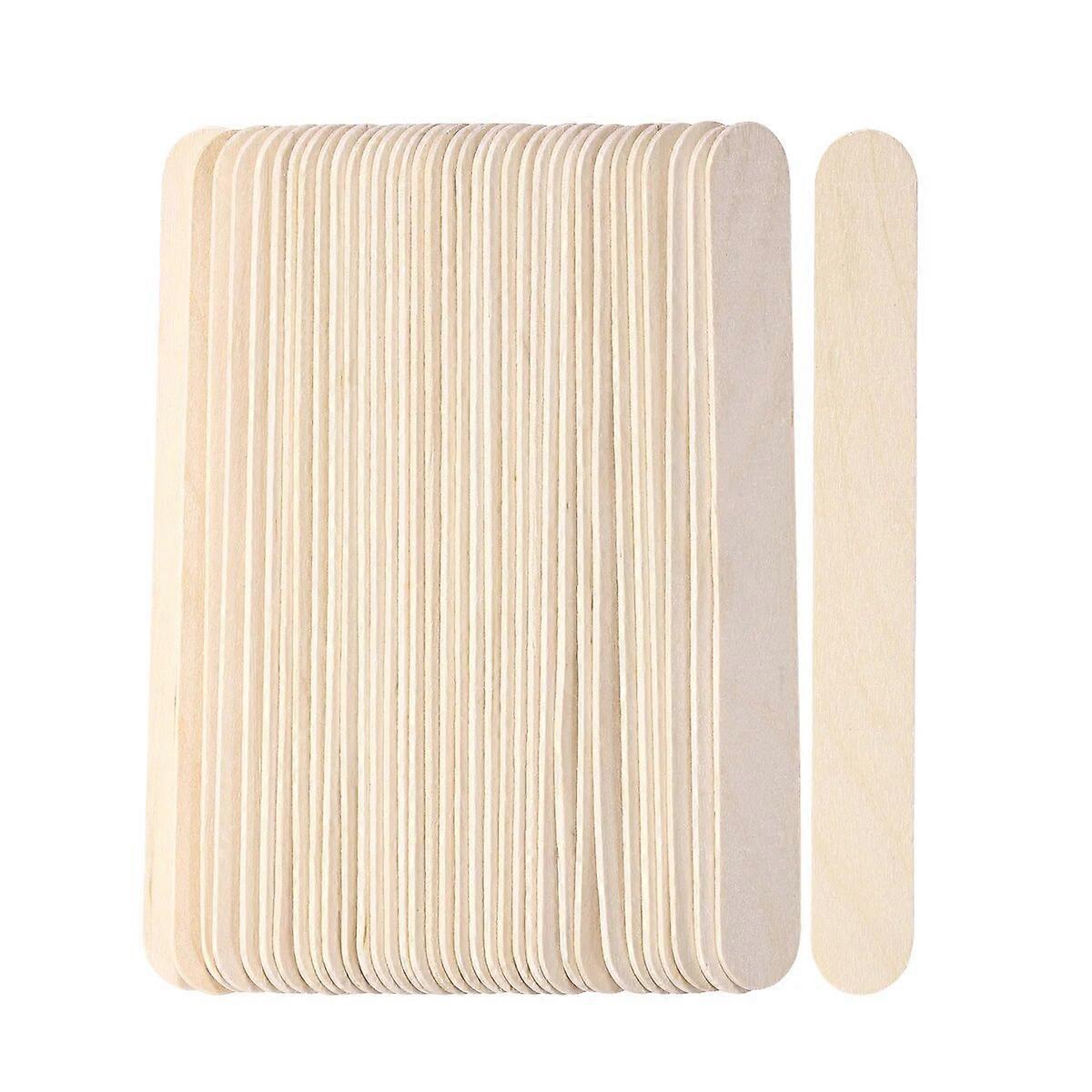 Beaupretty 50pcs αποτρίχωση ξύλινων κεριών applicator κολλάει κερί σπάτουλα γλώσσα καταθλίπτουν