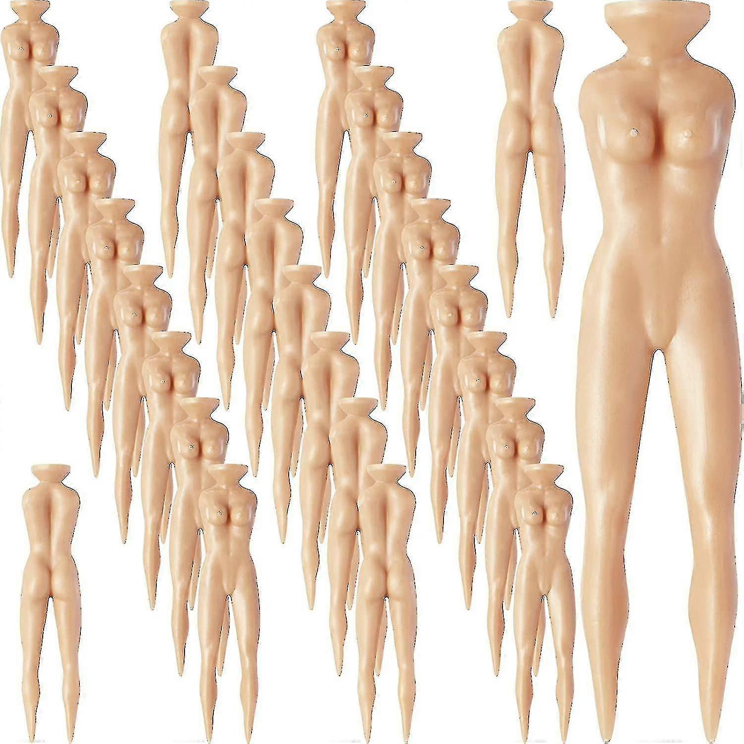 Golf Tee Ball Nail Nude Lady Model Plastic Model Golf Training(50pcs,skin Colour)