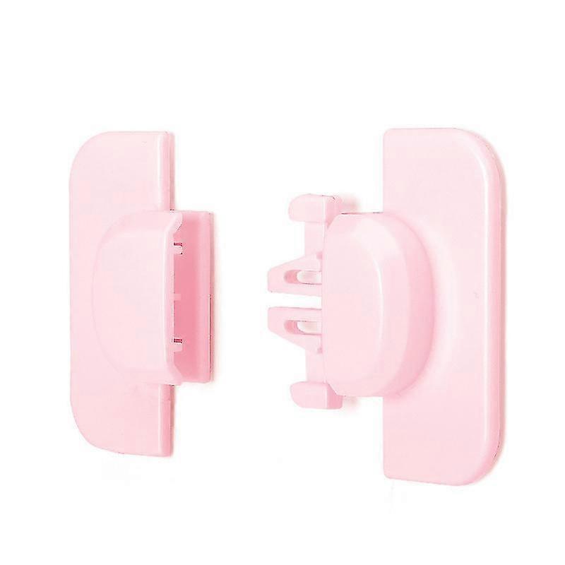 Yaju Household Refrigerator Door Cabinet Lock Multipurpose Safe Lock For Baby Toddler3pcs,pink)