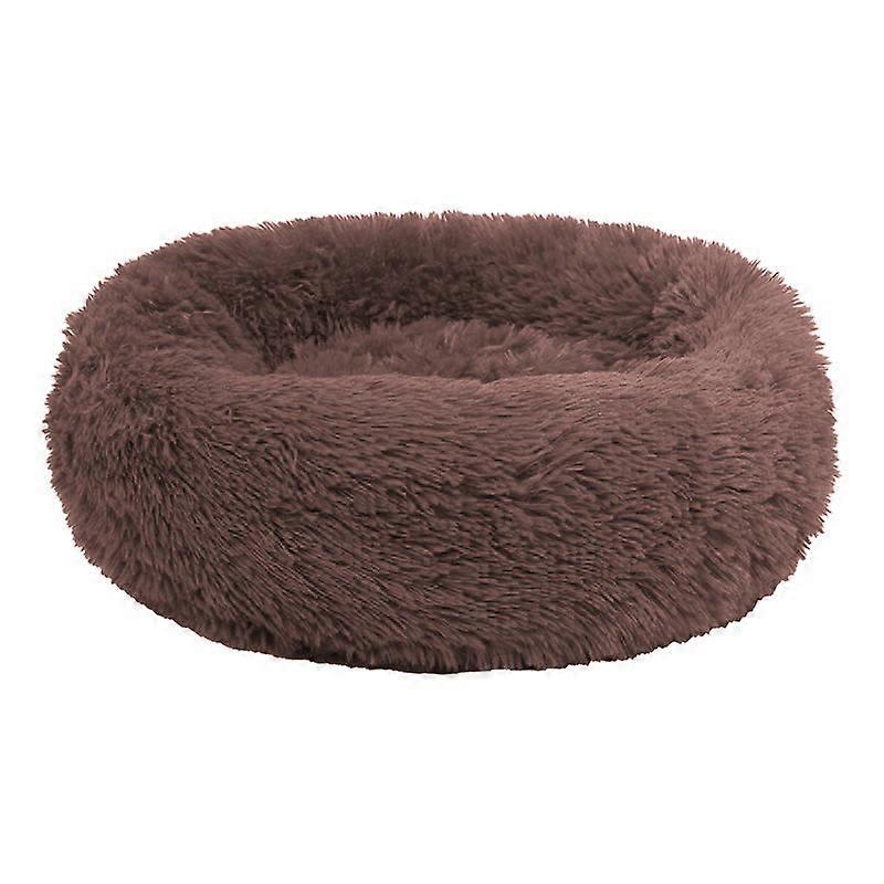 Plush Round Cat Bed, Suitable for Pets, and Puppies, Cat Bed Pillow, Donut Bed, Dog