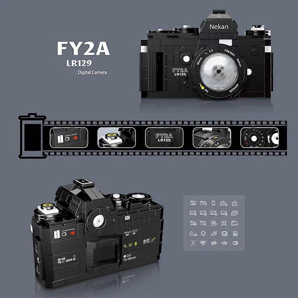 KNEW BUILT Classic Digital Camera Model Mini Brick Toys for Boys Adult ...