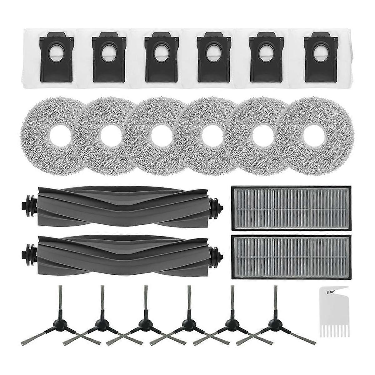 Accessory Set for L10s Pro Ultra Heat, Main Brushes,Filters,Edge Brushes,Dust Bags