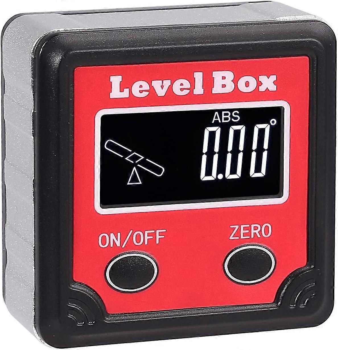 Digital Level Box Magnetic Angle Gauge Angle Gauge Inclinometer Lcd Backlight Display With Mini Screwdriver
