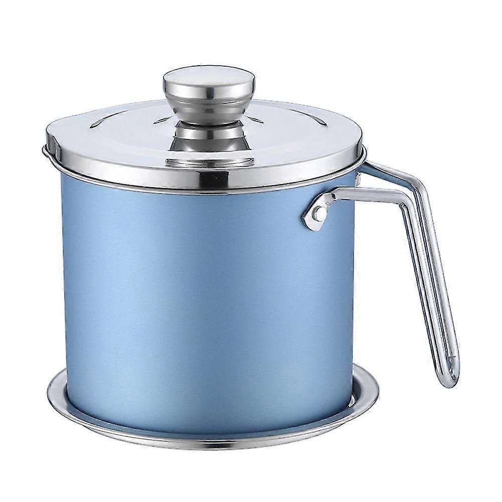 Bacon Grease Container 1.9l Cooking Oil Storage Can With Strainer,oil Strainer Potfor Storing Cooki