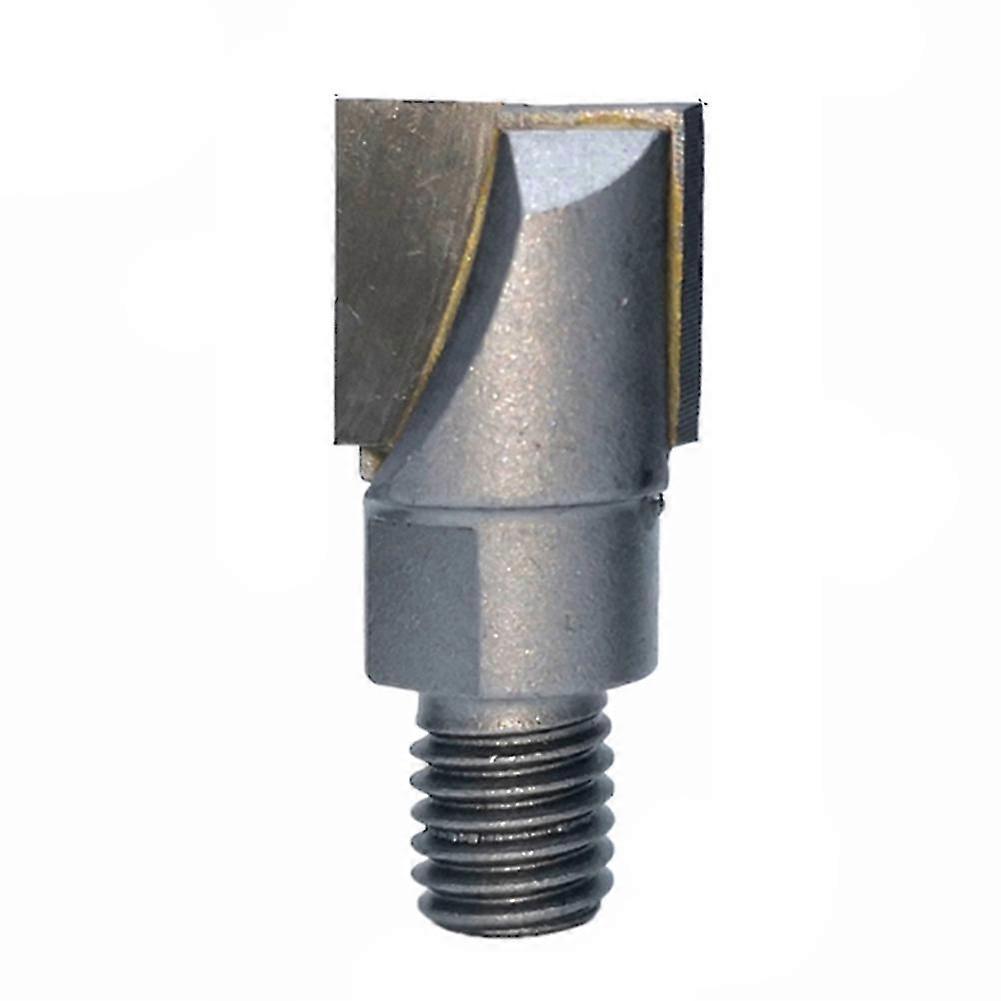 1pc 10mm Shank Milling Cutter Wood Carving Cleaning Bottom Router Bit Threaded Spiral Bottom Knife(1