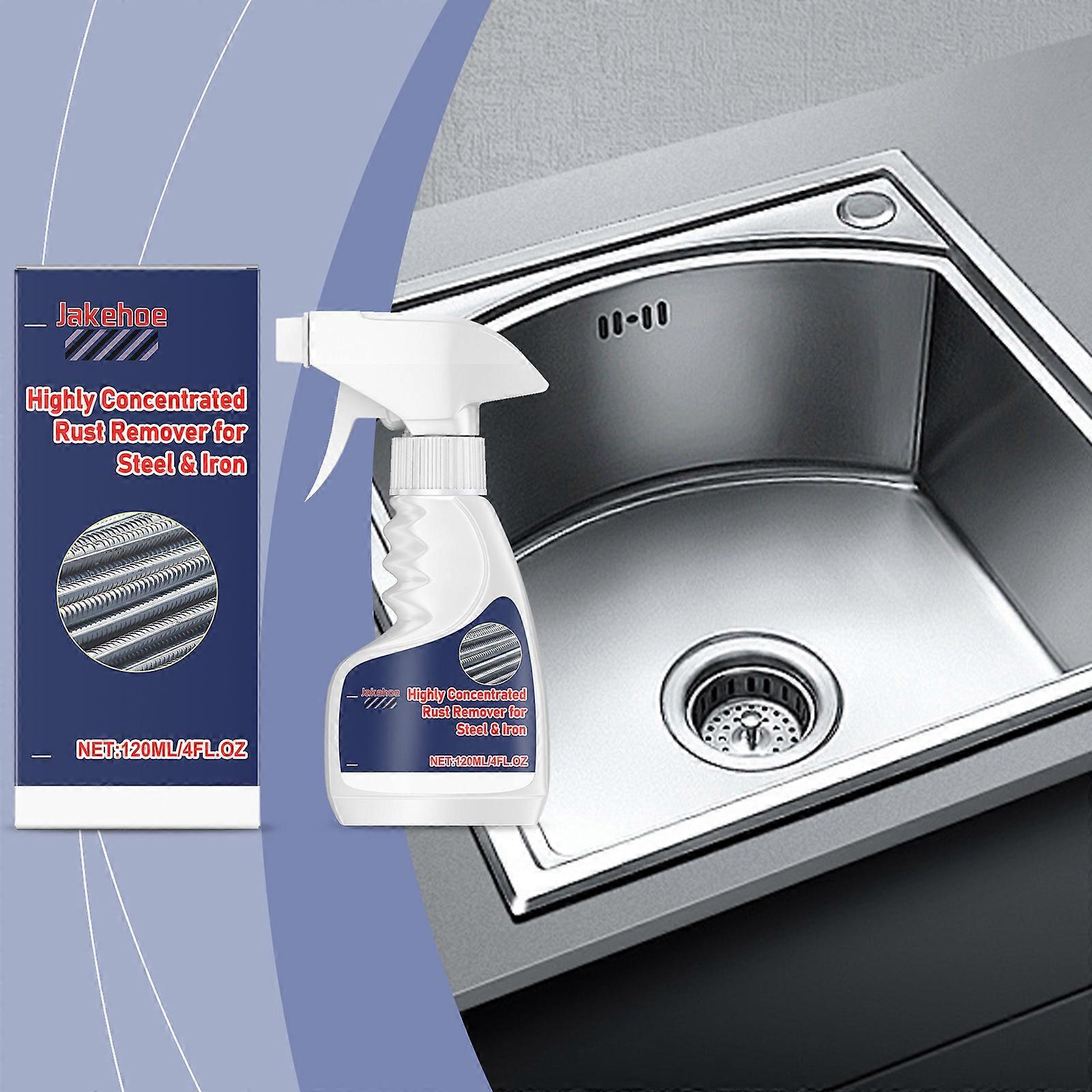 Rust Remover for Metal, High Performance Metal Rust Converter Spray, Powerful Car Rust Remover, Rust Remover for Stainless Steel, Multifunctional Rust