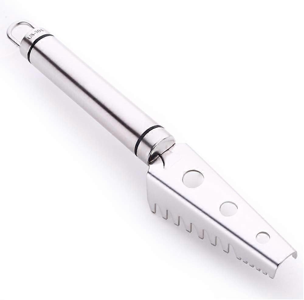 304 Stainless Steel Sawtooth Fish Scale Scraper - Silver