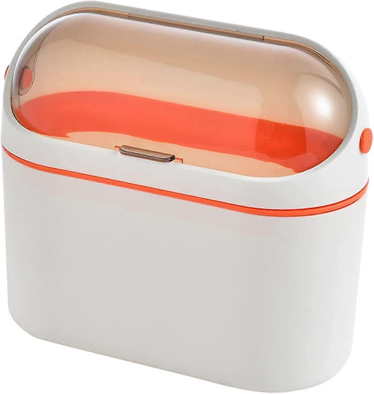 Hanging Bucket Mini Orange Waste Paper Bin