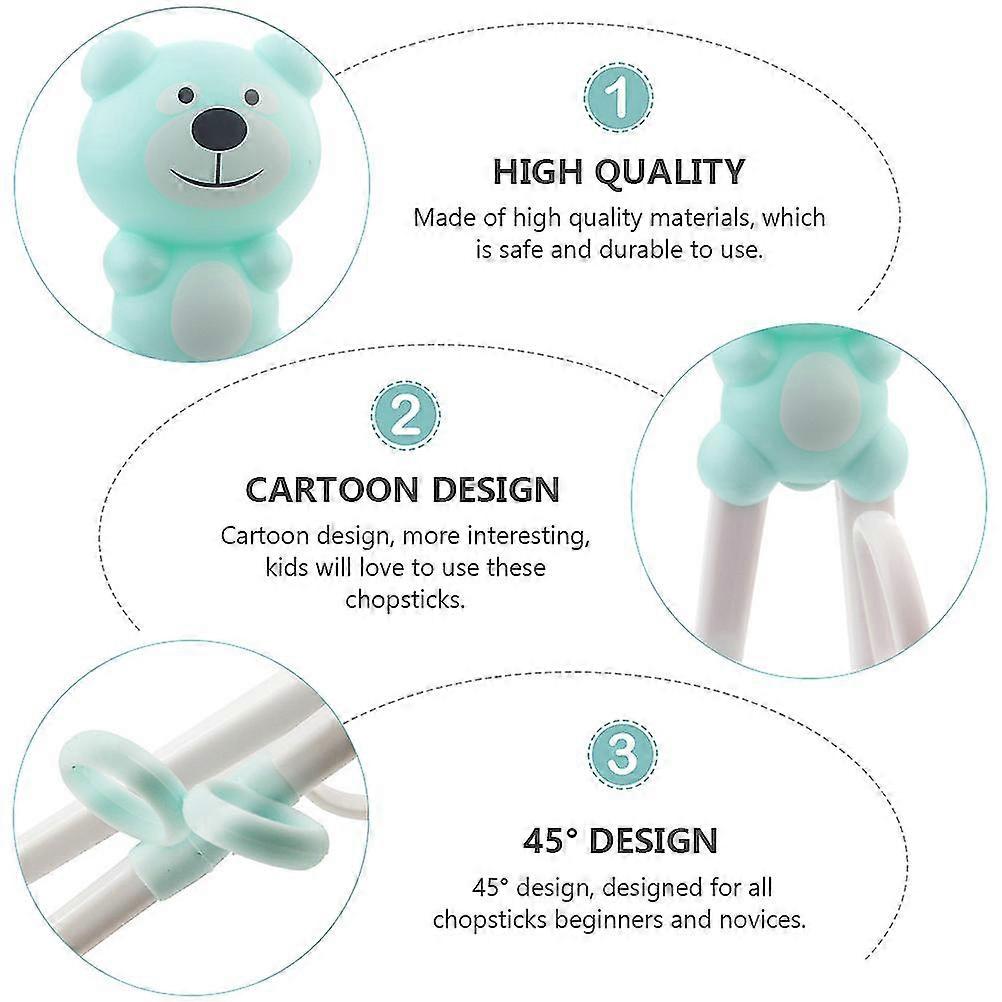 Pairs Cartoon Kid Eat Training Chopstick