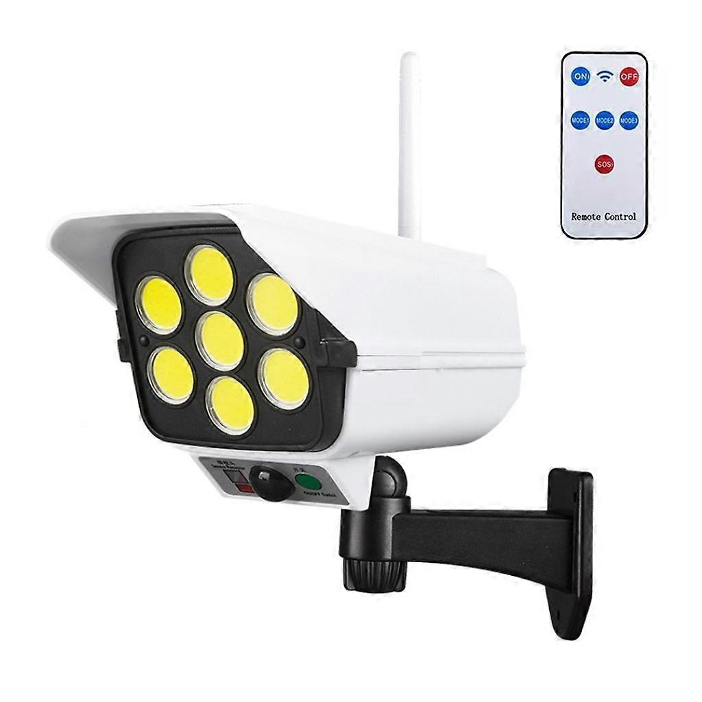 2 In 1 Solar Powered Light Security Simulation Fake Dummy Camera Solar Light