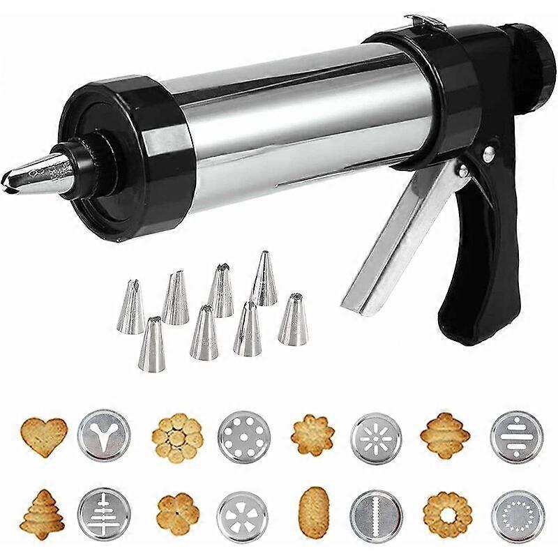 Cookie Press,,Cookie Presses,Cookie Machine,Cookie Press with 8 Cookie Discs and 8 Nozzles