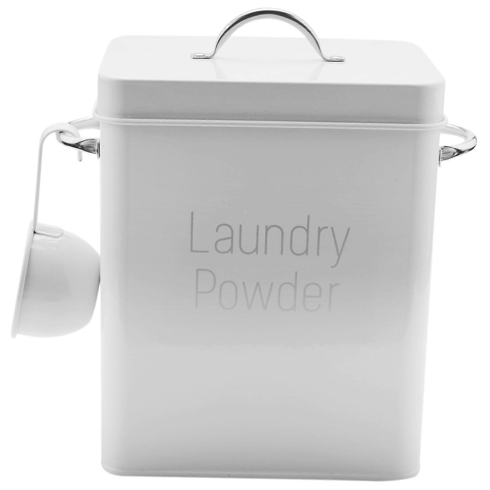 5L belle poudre à lessive boîtes à poudre Rangement avec cuillère