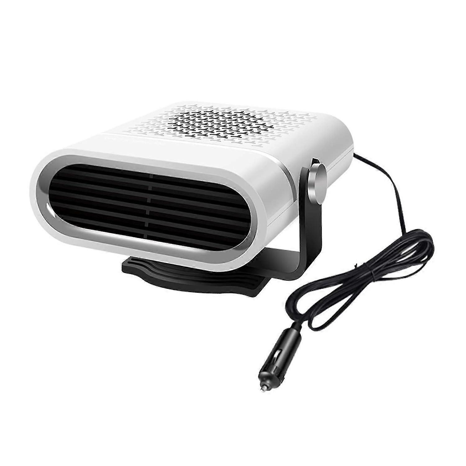 Riscaldatore per auto portatile 24v, Sbrinatore per parabrezza auto Riscaldamento rapido e ventola di raffreddamento 2 in 1 Riscaldatore per spazio...