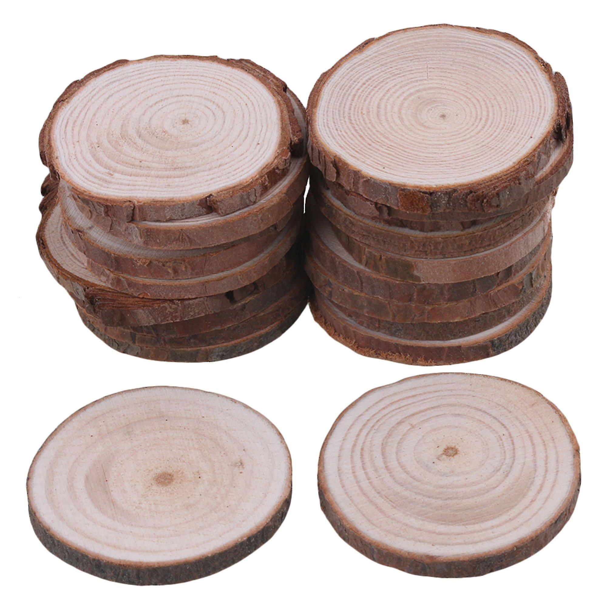 Craft Decoration Makers 20piece Natural Unfinished Wood Slices Wedding Craft Handmade Diy 4-5cm