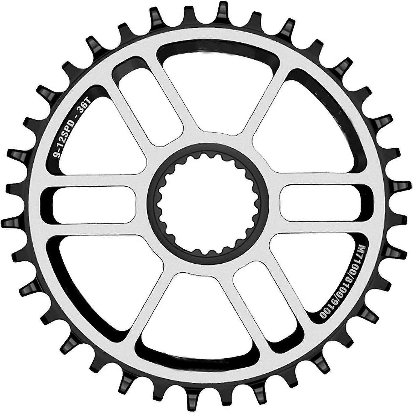 12 speed chainring, 36t t6 aluminum alloy direct mount chainring single round durable crankset