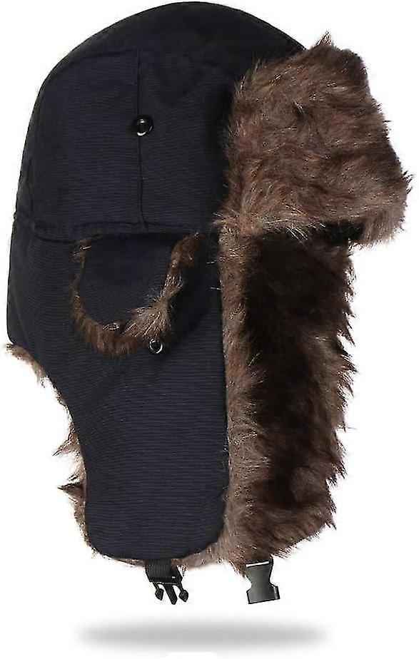 Hats - Warm Winter Fur Earflap Ski Hat