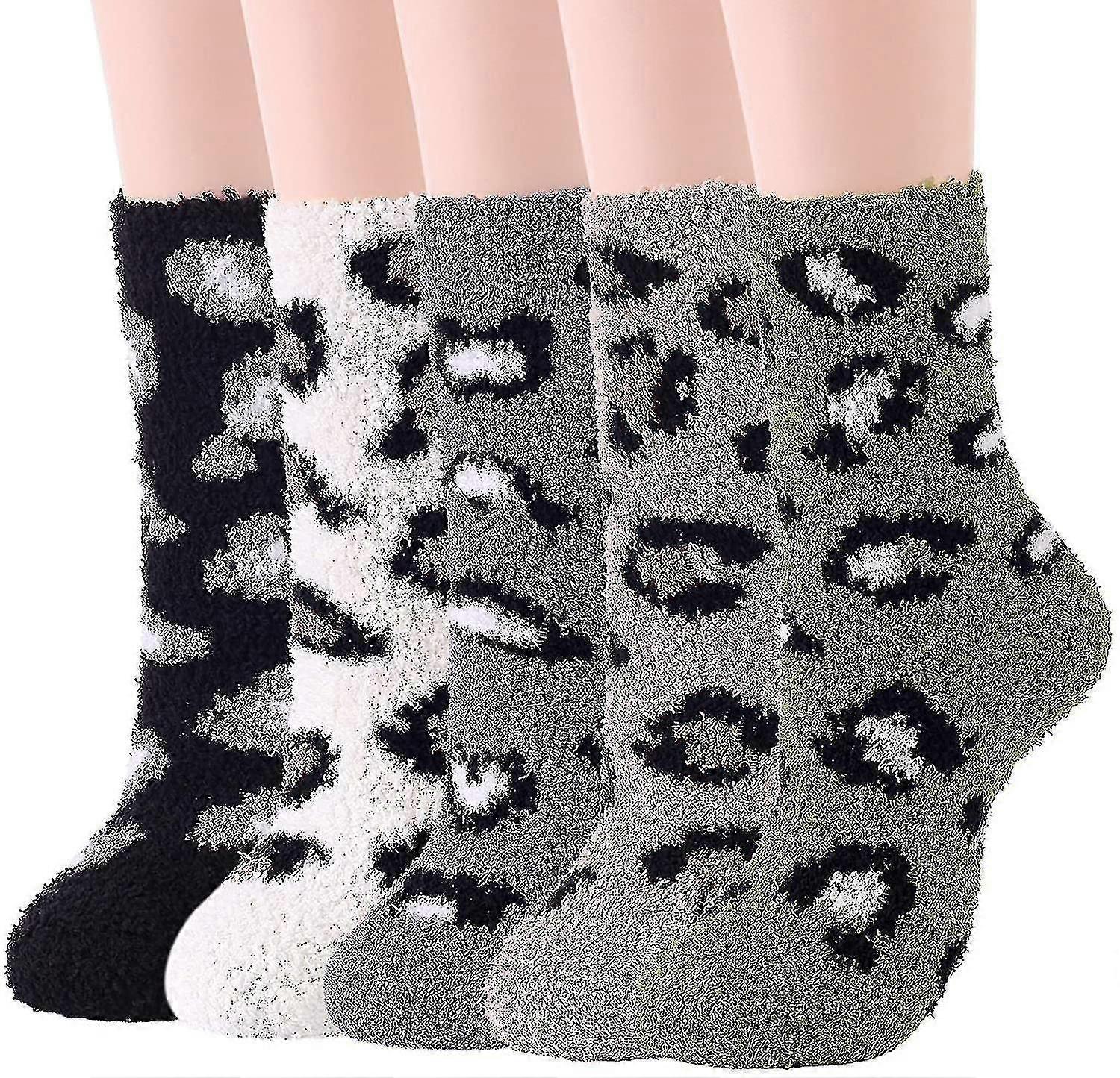 5 Pairs Womens Socks Warm Slipper Socks Winter Fluffy Socks Cozy Socks