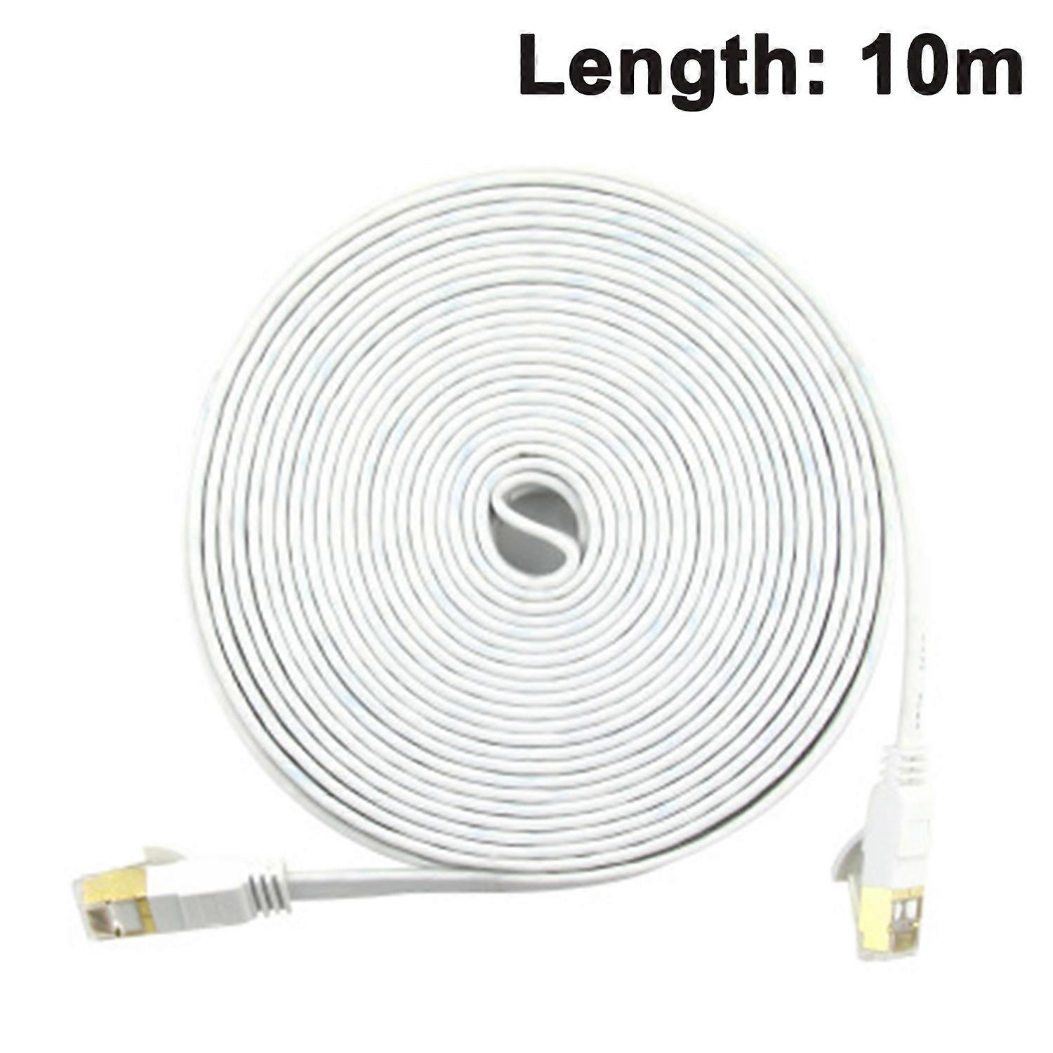Cat 7 Ethernet Cable 10Gbit/S 600Mhz Lan Cable Flaches Network Cable Cat7 Ftp Cable With Gold -Plated Rj45 Compatible With Cat.6 Cat.5E Cat.5 For Rout
